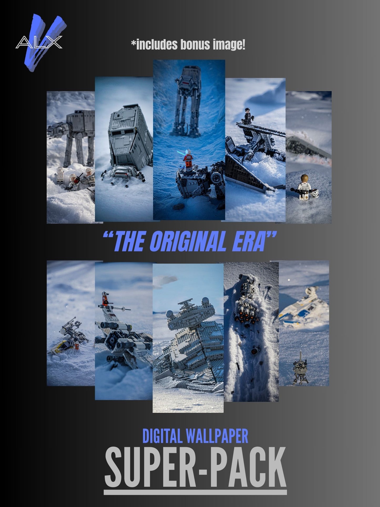 "Original Era Super Pack" - Lego Photography Wallpaper Bundle