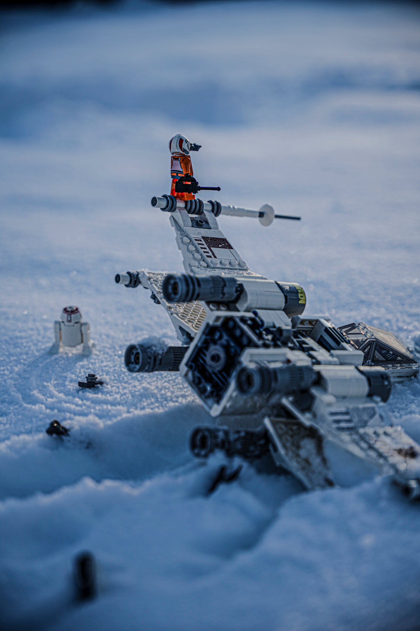 Crashed Rebel Fighter - Toy Photography Print