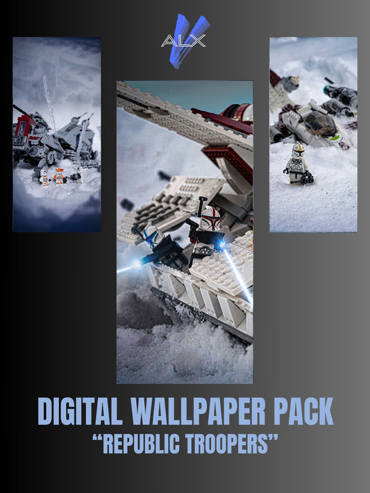 "Republic Troopers" - Lego Photography Wallpaper Pack
